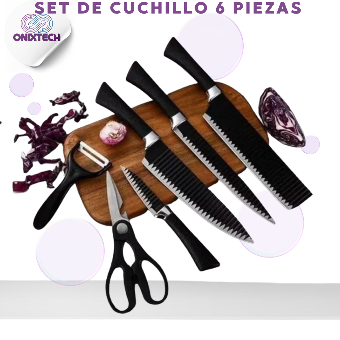 SET DE CUCHILLO 6 PIEZAS